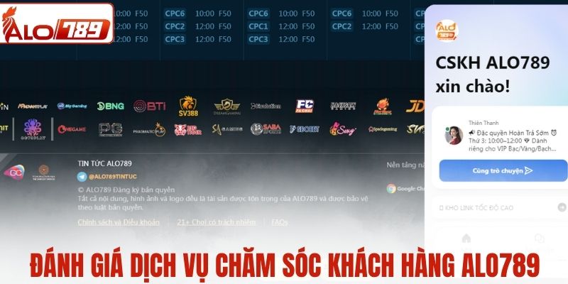 Đánh giá dịch vụ chăm sóc khách hàng ALO789