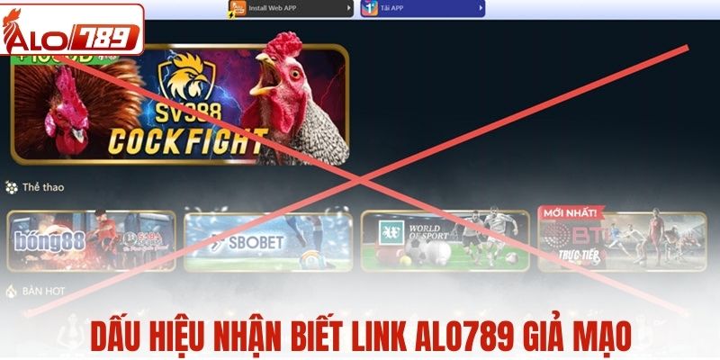 Dấu hiệu nhận biết link nhà cái ALO789 giả mạo